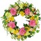 18" Summer Wreaths for Front Door, Floral Green Foliage Wreath with Peony, Green Eucalyptus Leaves for Indoor Outdoor Farmhouse Home Porch Wall Window Decor
